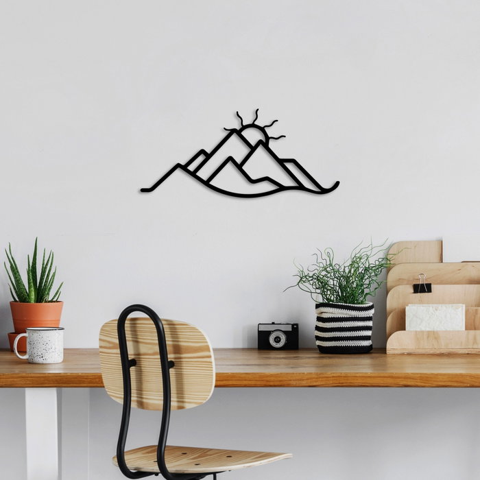 Wallity Mountain and Sun Escultura de pared